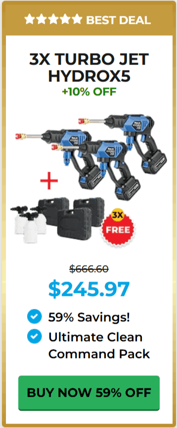 Hydrox5 Power Washer package offer price 
